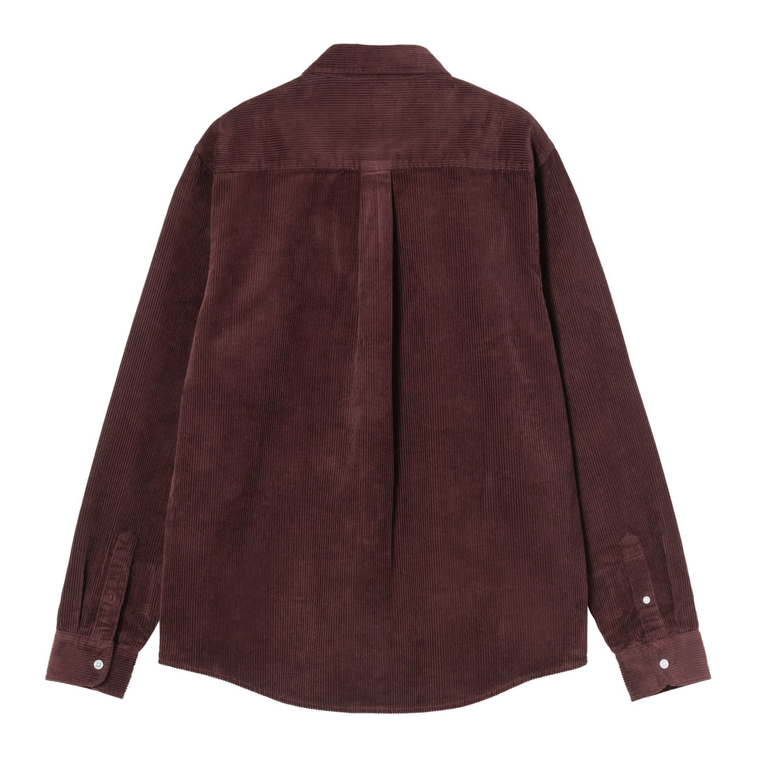 L/S Madison Cord Shirt Amarone