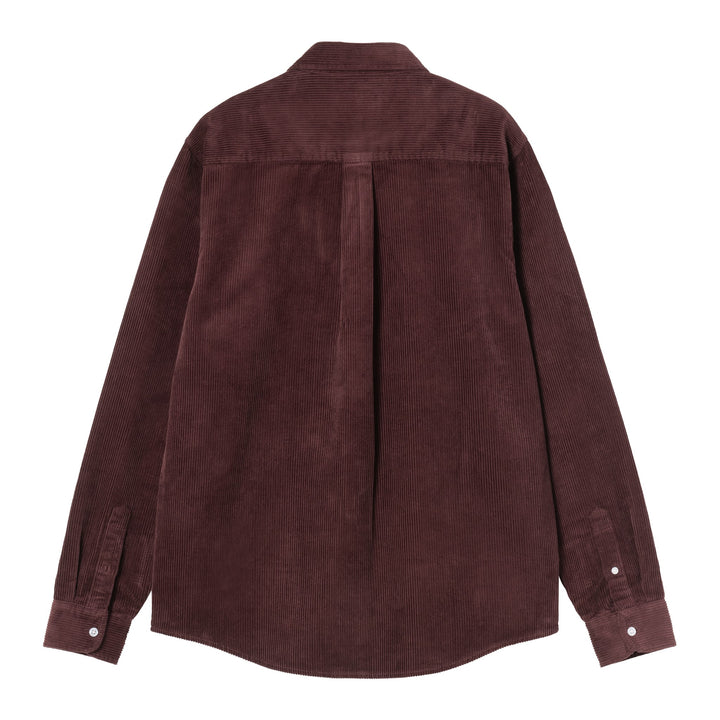 L/S Madison Cord Shirt Amarone