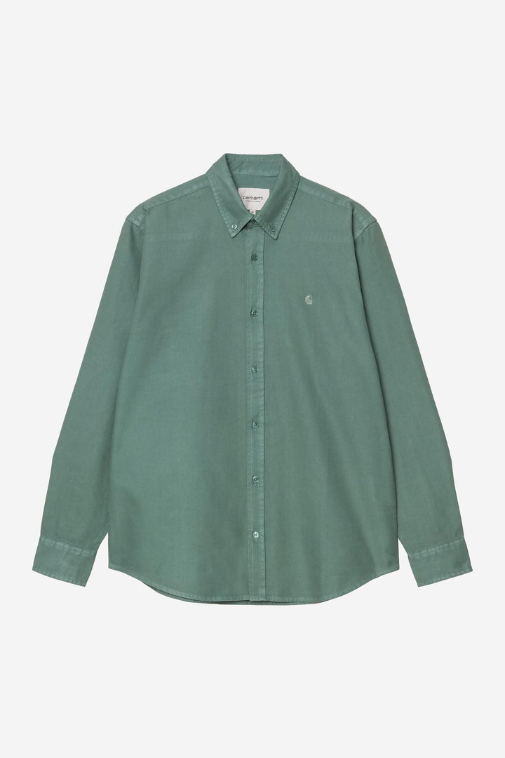 L/S Bolton Shirt Silver Pine / Garment Dyed