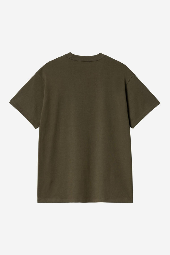 S/S Script Embroidery T-shirt Turtle / Air Pink