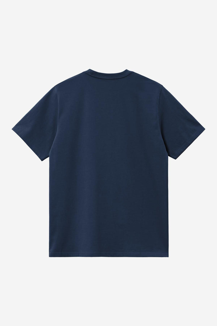 S/S Script Embroidery T-shirt Jupiter / White