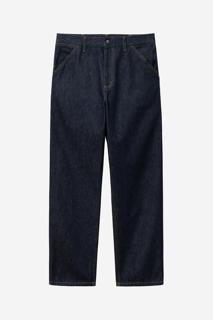 Single Knee Pant Blue Rinsed