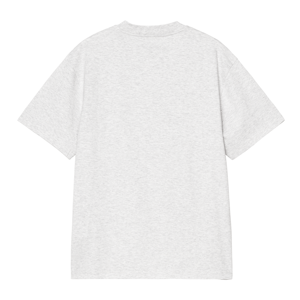 W' S/S Script Embroidery T-s Ash Heather / Velvet Green - The Road 1380