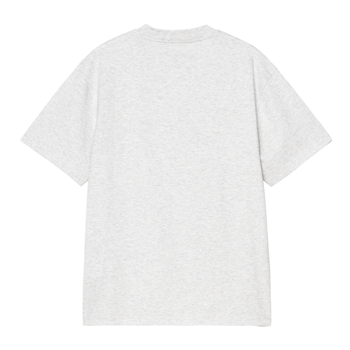W' S/S Script Embroidery T-s Ash Heather / Velvet Green - The Road 1380