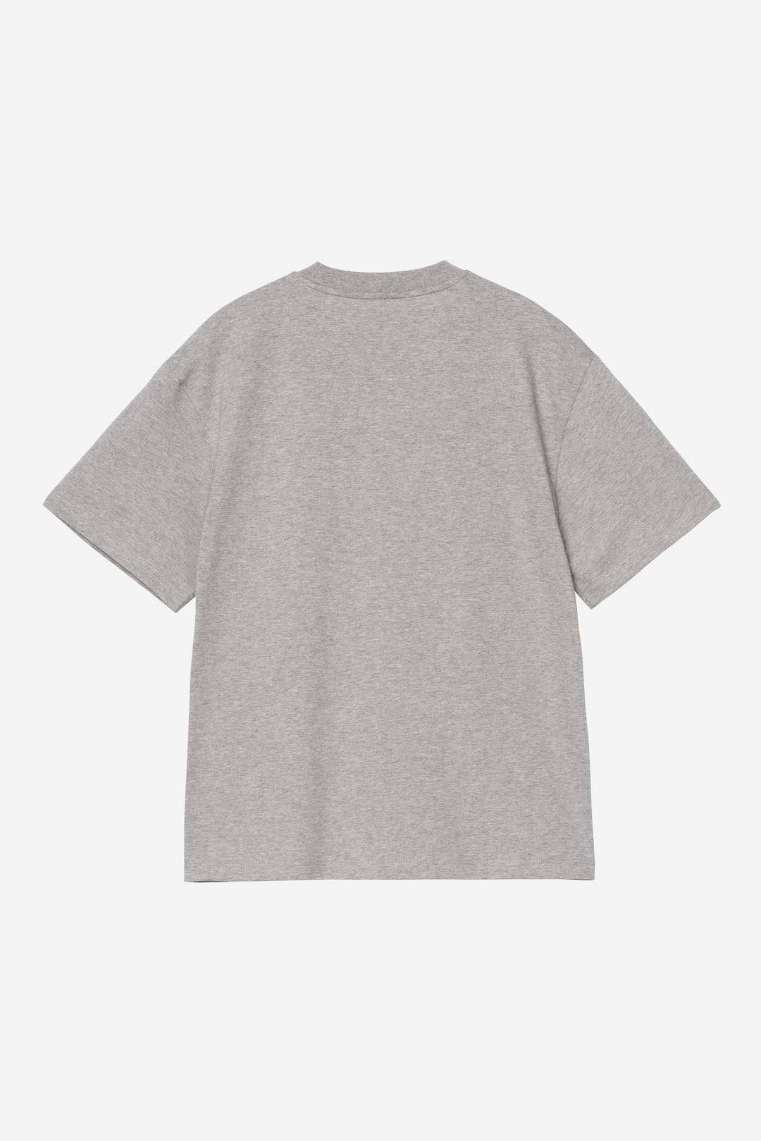 W' S/S Heart Patch T-shirt Grey Heather / Red