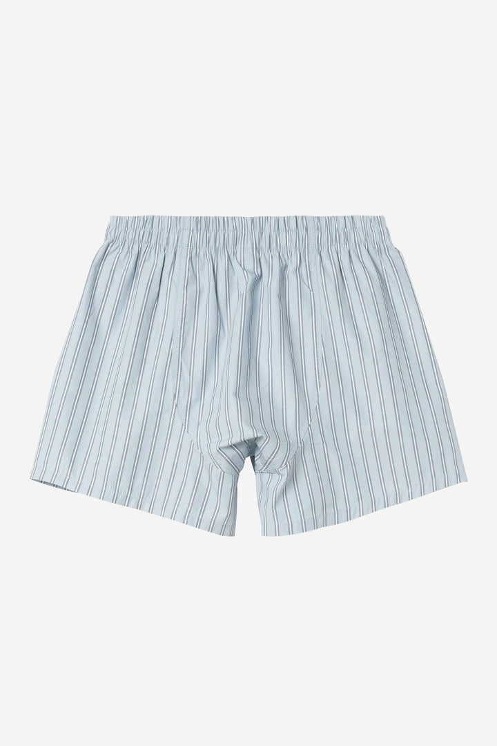 Cotton Boxer Grimsby Stripe, Blue Fog