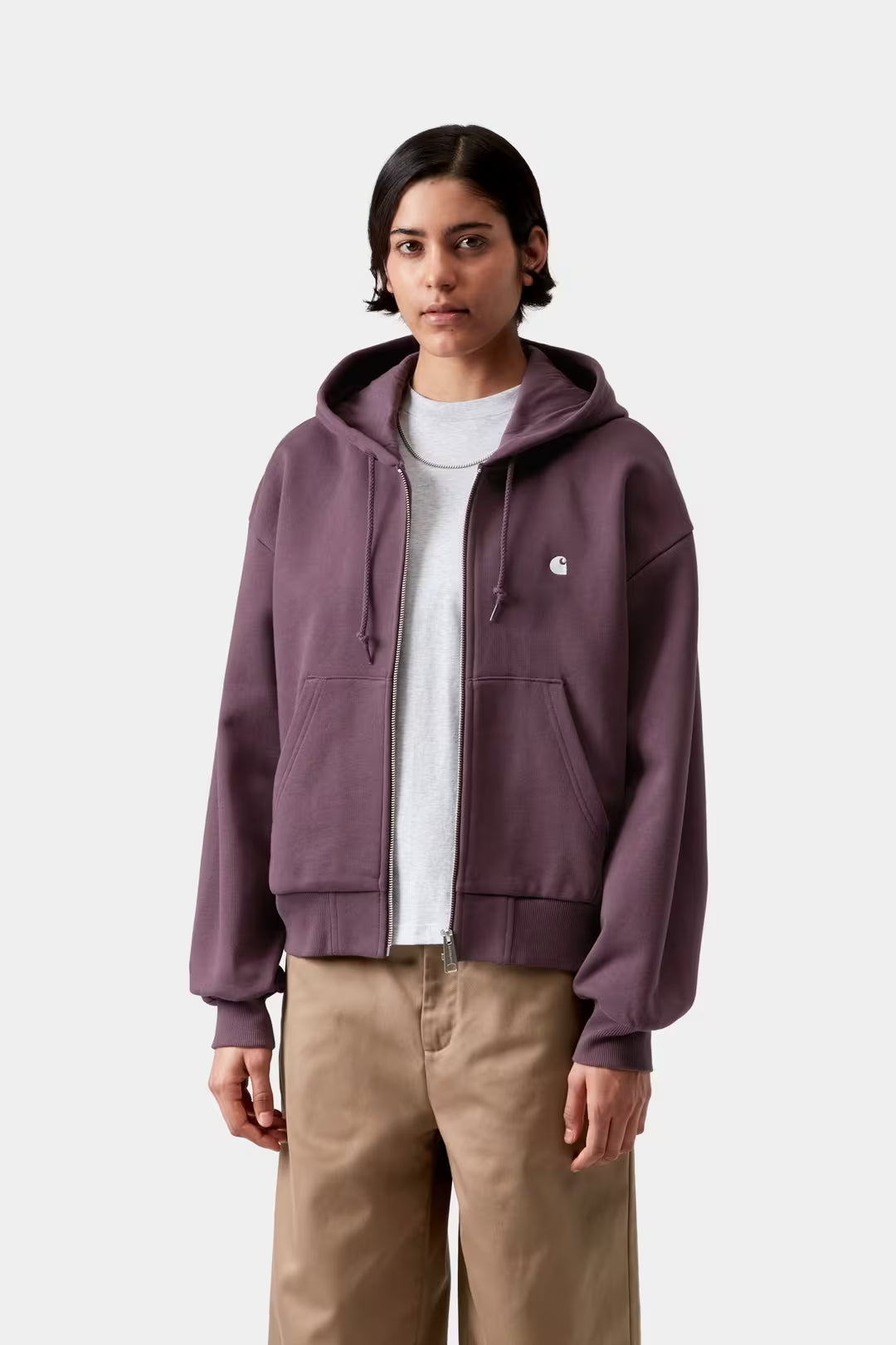 W' Hooded Casey Jacket Cozy Purple / Silver