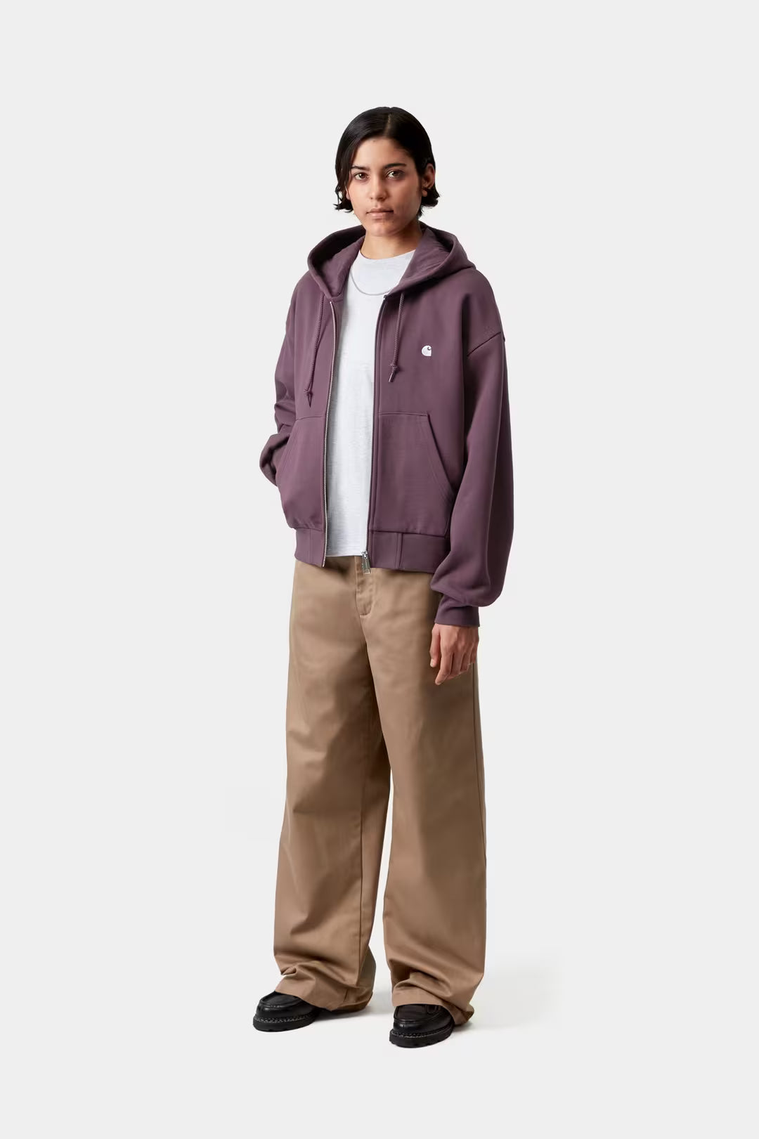 W' Hooded Casey Jacket Cozy Purple / Silver