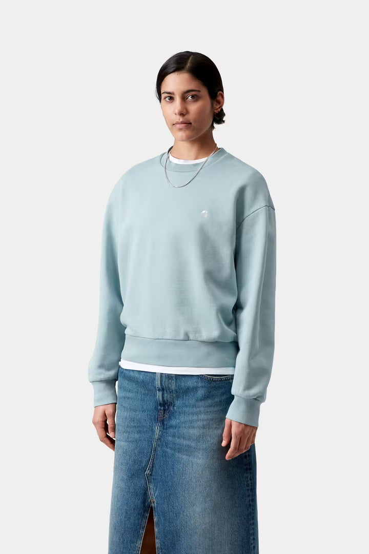 W' Casey Sweatshirt Tourmaline / Silver - The Road 1380