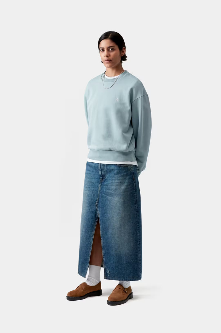 W' Casey Sweatshirt Tourmaline / Silver - The Road 1380