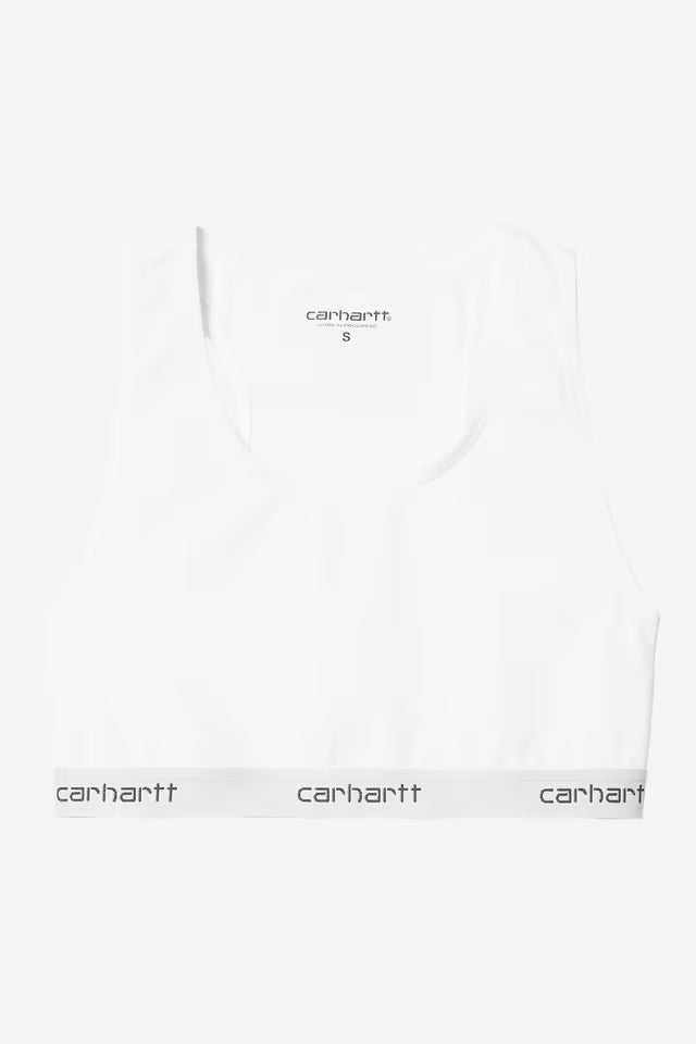 W' Script Racer Tank White