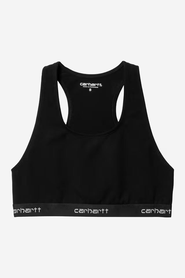 W' Script Racer Tank Black