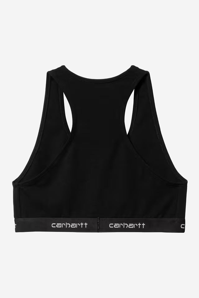 W' Script Racer Tank Black