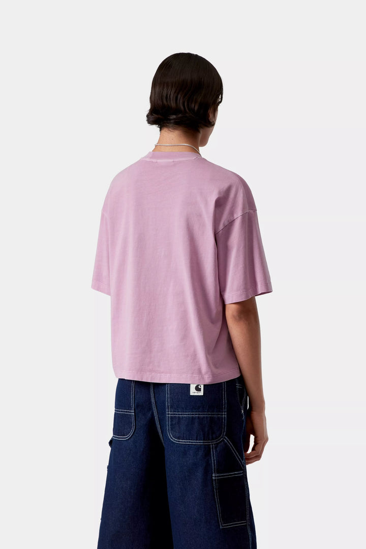 W' S/S Nelson T-shirt Gentle Purple, Garment Dyed - The Road 1380