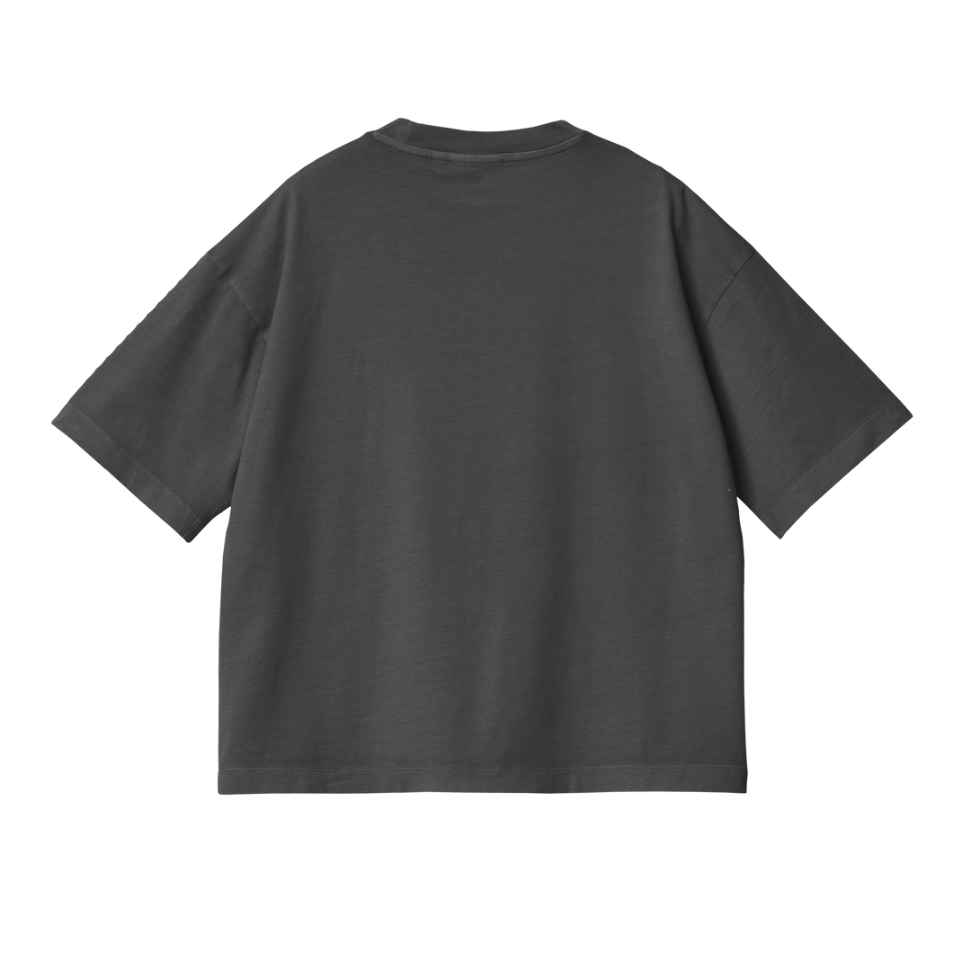 W' S/S Nelson T-shirt Graphite / Garment Dyed - The Road 1380