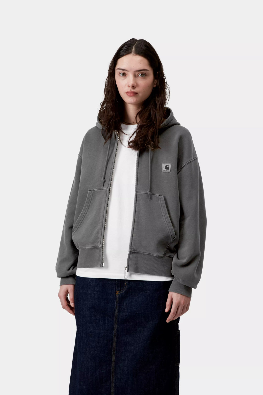 W' Hooded Nelson Jacket Stone, Garment Dyed - The Road 1380