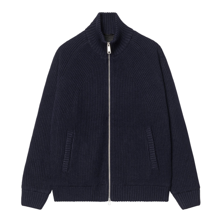 Banley Sweater Jacket Dark Navy - The Road 1380