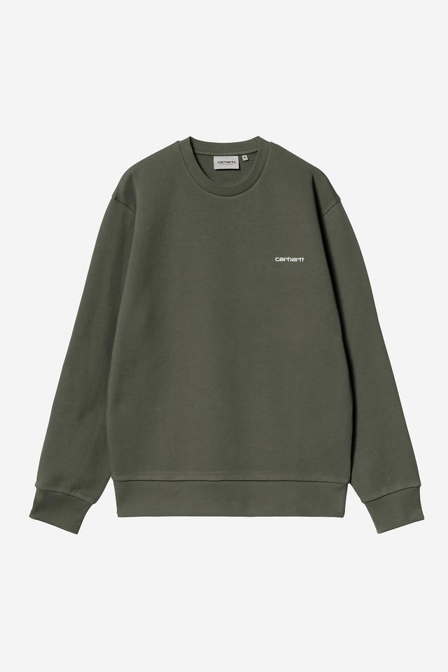 Script Embroidery Sweat Opuntia / White