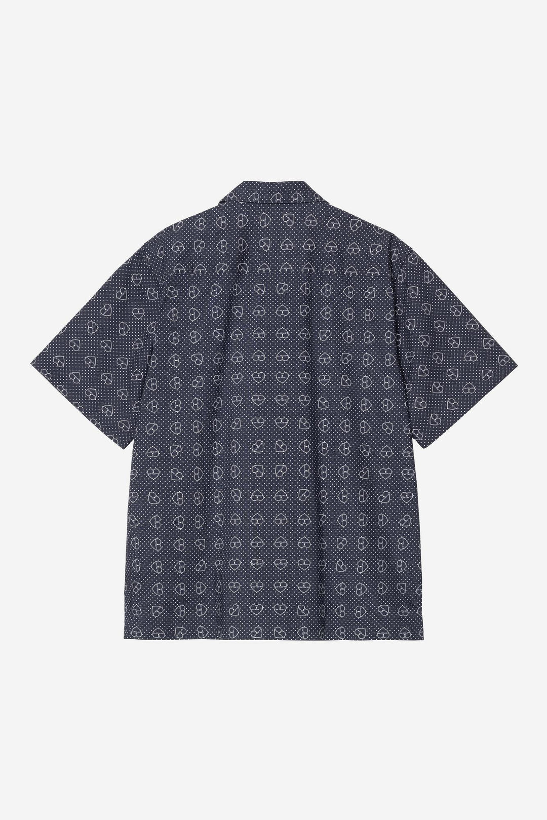 S/S Furoshiki Shirt Furoshiki Print, Blue