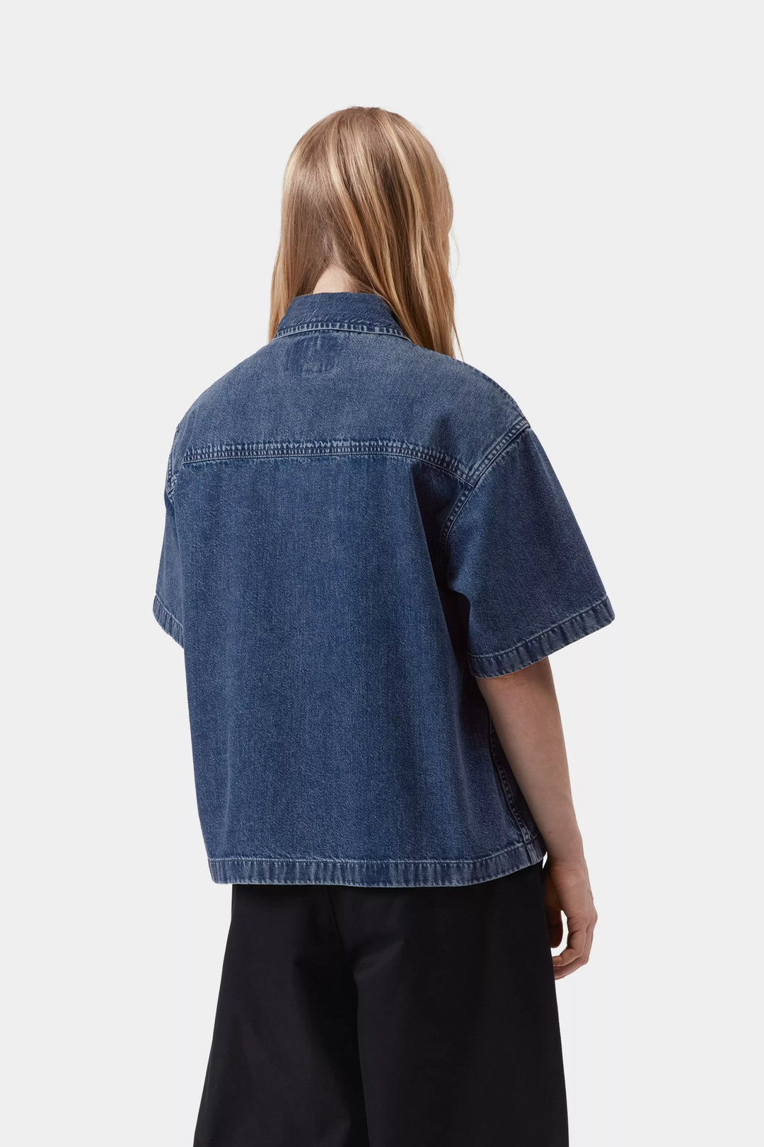 W' S/S Lovilia Shirt Blue Stone Washed - The Road 1380