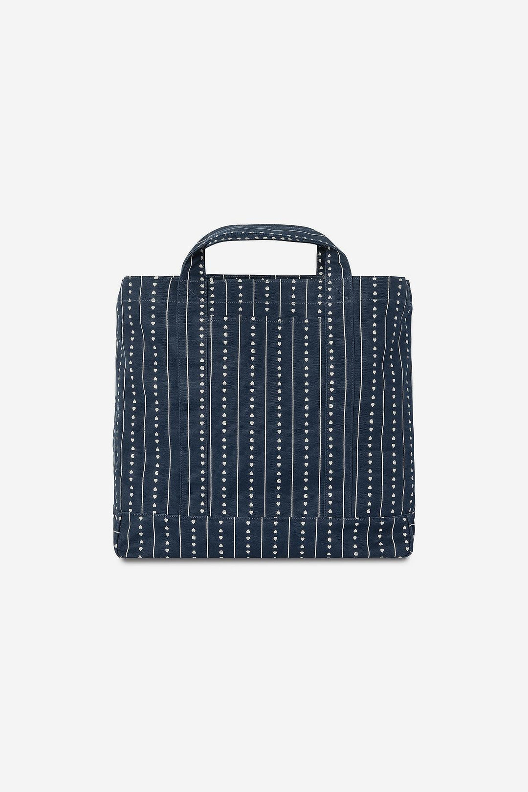 Drewe Tote, Big Heart C Pinstripe, Ink / Natural
