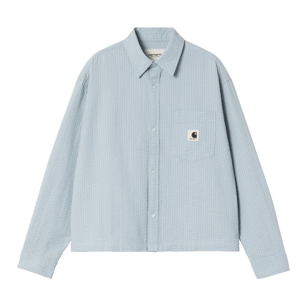 W' L/S Toland Shirt Toland Stripe, Blue Fog - The Road 1380