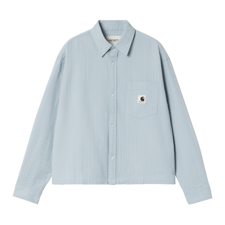 W' L/S Toland Shirt Toland Stripe, Blue Fog - The Road 1380