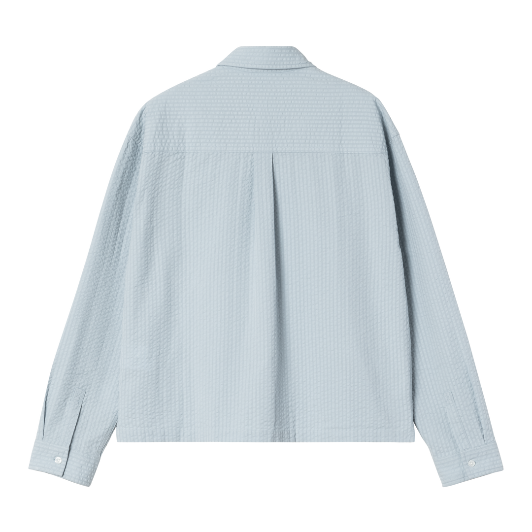 W' L/S Toland Shirt Toland Stripe, Blue Fog - The Road 1380