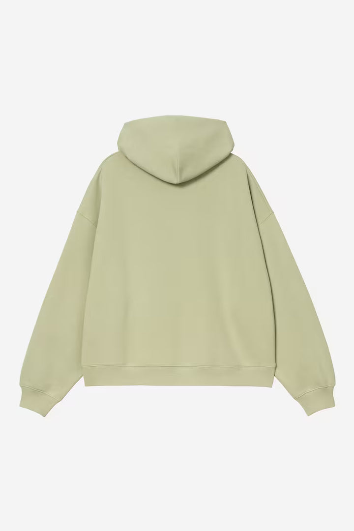W' Hooded Solar Chrome Sweat Pale Olive