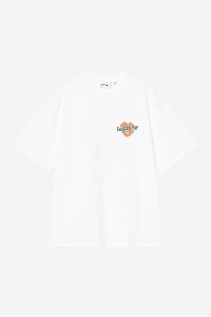 W' S/S Growth T-shirt White Stone Washed