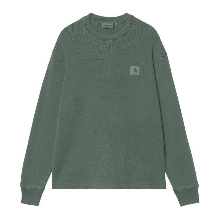 L/S Vista Waffle T-shirt Dark Scarab / Garment Dyed
