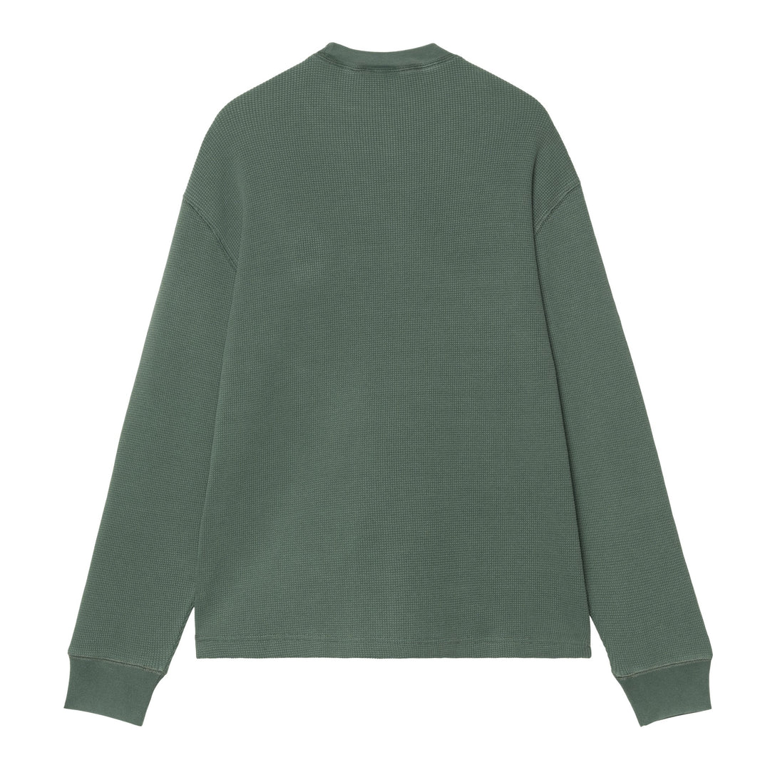 L/S Vista Waffle T-shirt Dark Scarab / Garment Dyed