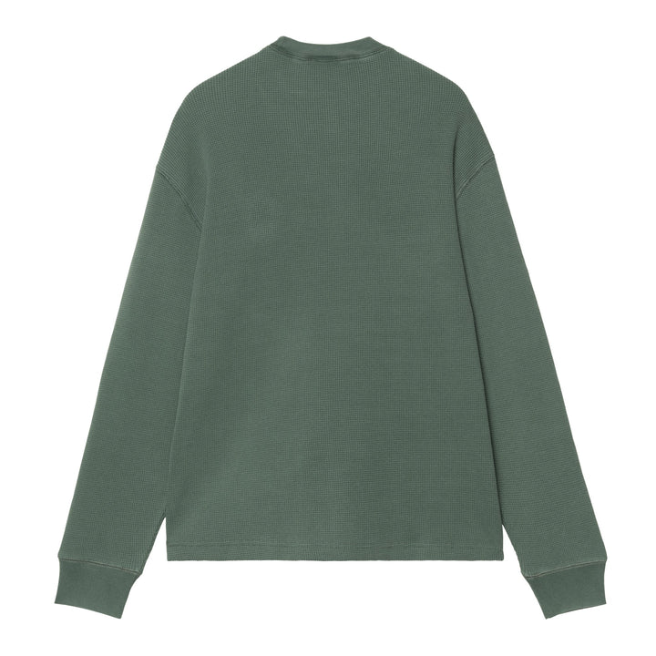 L/S Vista Waffle T-shirt Dark Scarab / Garment Dyed