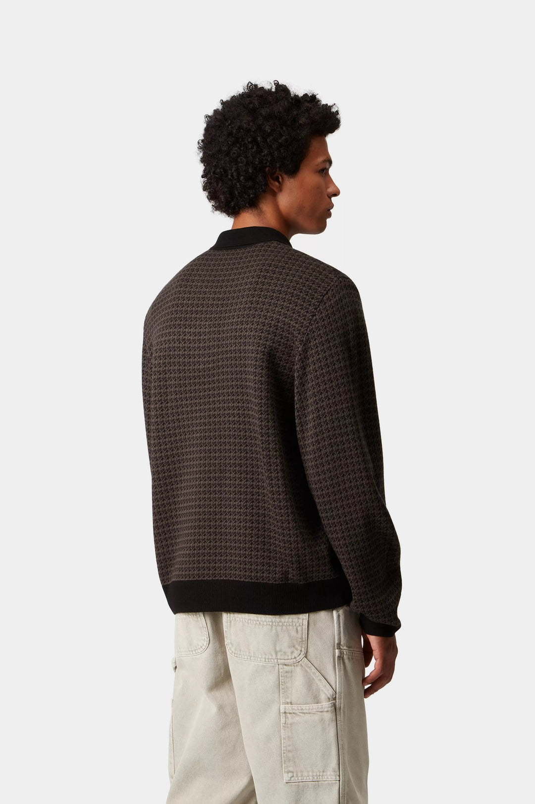 L/S Lowis Polo Lowis Houndstooth, Vitola Heather