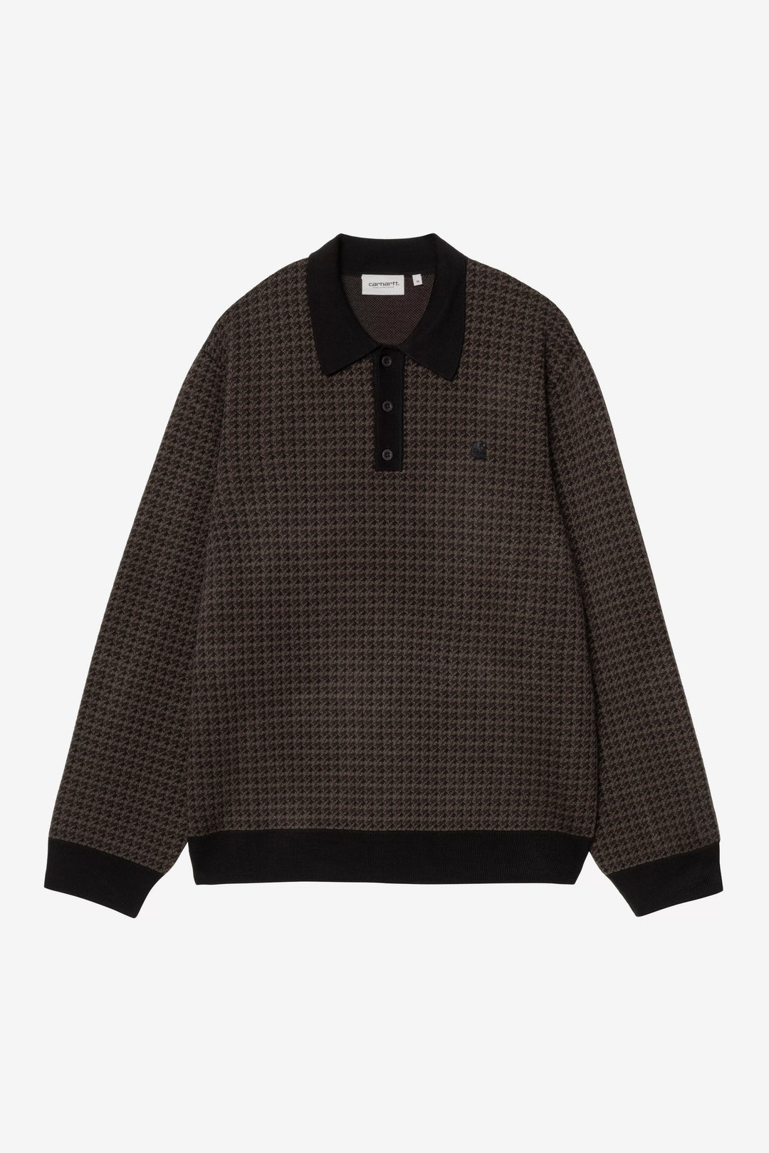 L/S Lowis Polo Lowis Houndstooth, Vitola Heather