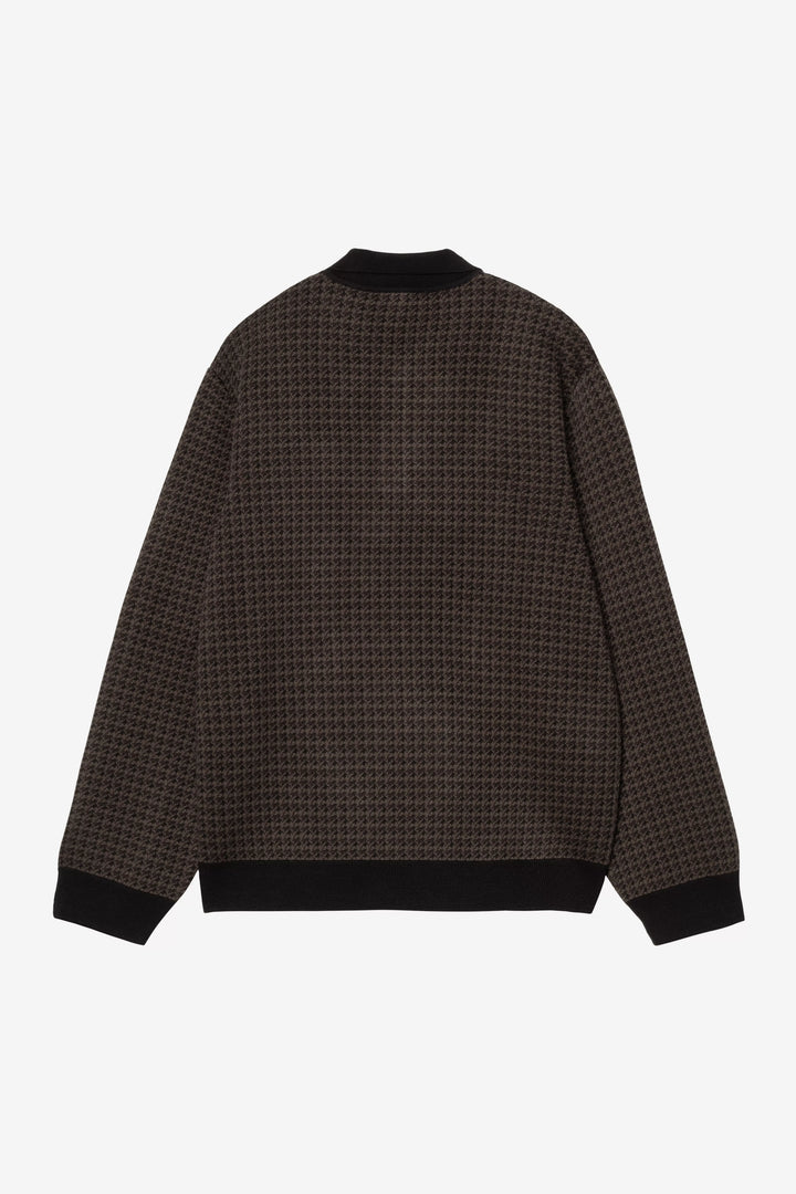 L/S Lowis Polo Lowis Houndstooth, Vitola Heather