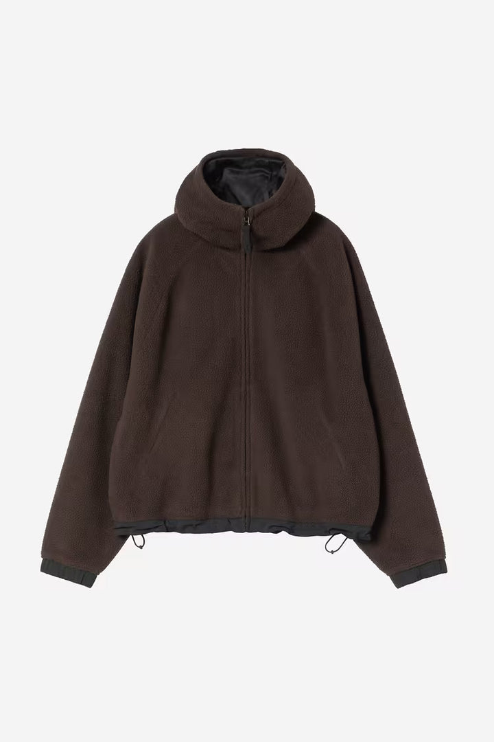W' Hooded Helix Fleece Jacket Palisander / Black - The Road 1380