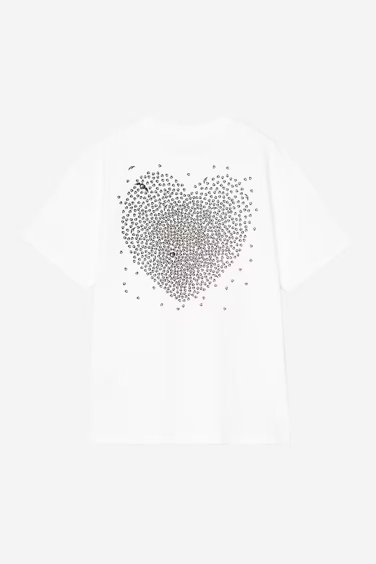 W' S/S Hearts Of Hartts T-s White