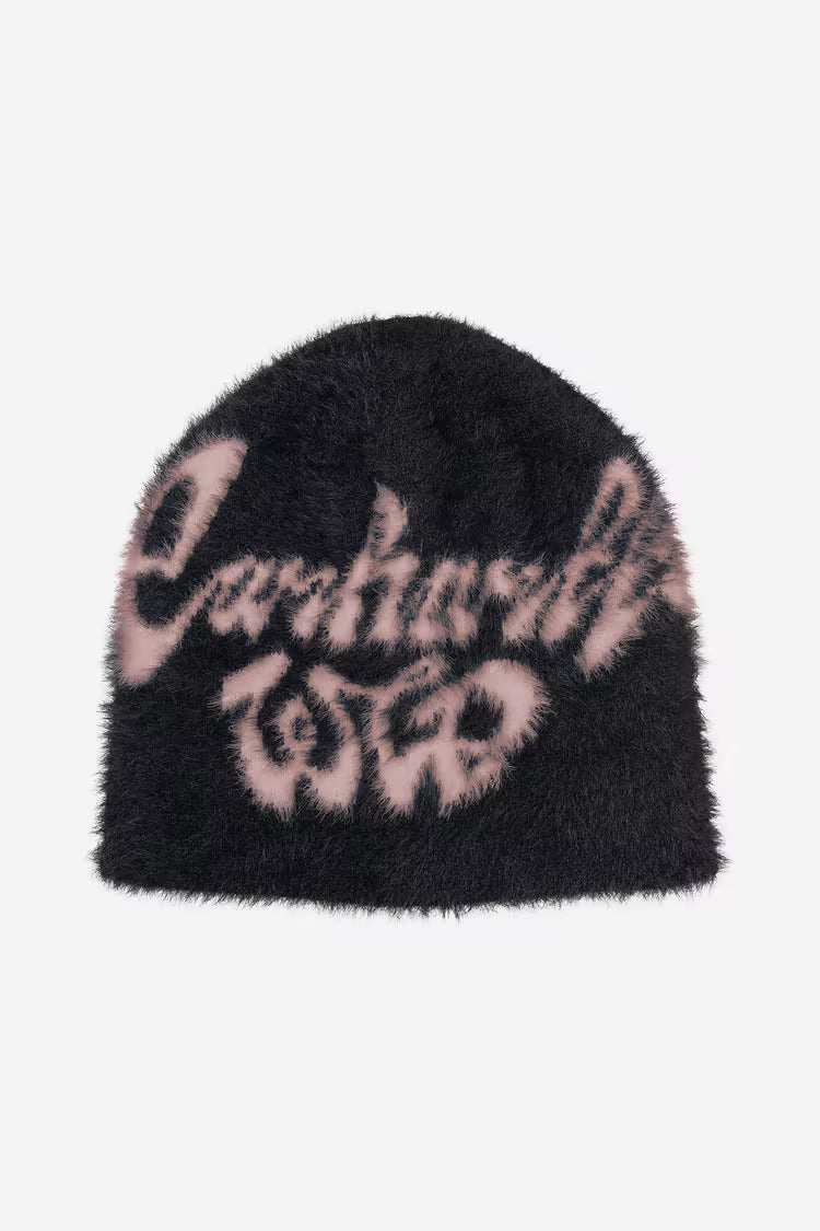 Chedda Beanie Black / Glassy Pink