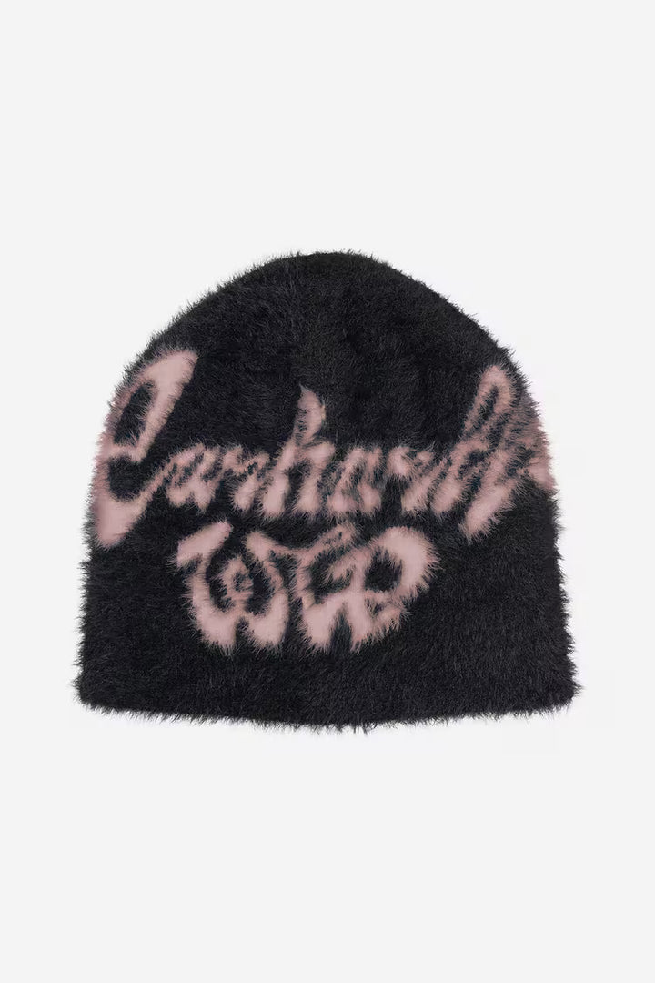Chedda Beanie Black / Glassy Pink