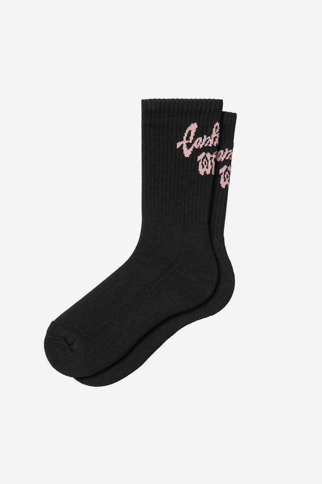Chedda Socks Black / Glassy Pink