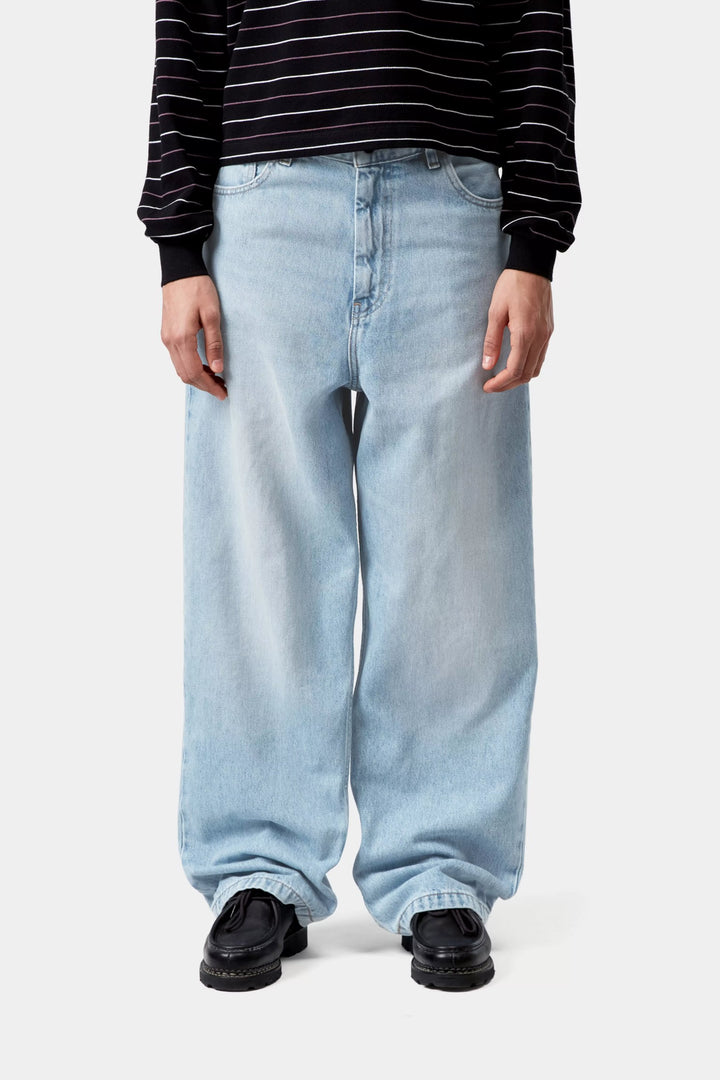 W' Brandon Pant Blue, Heavy Worn Bleached - The Road 1380