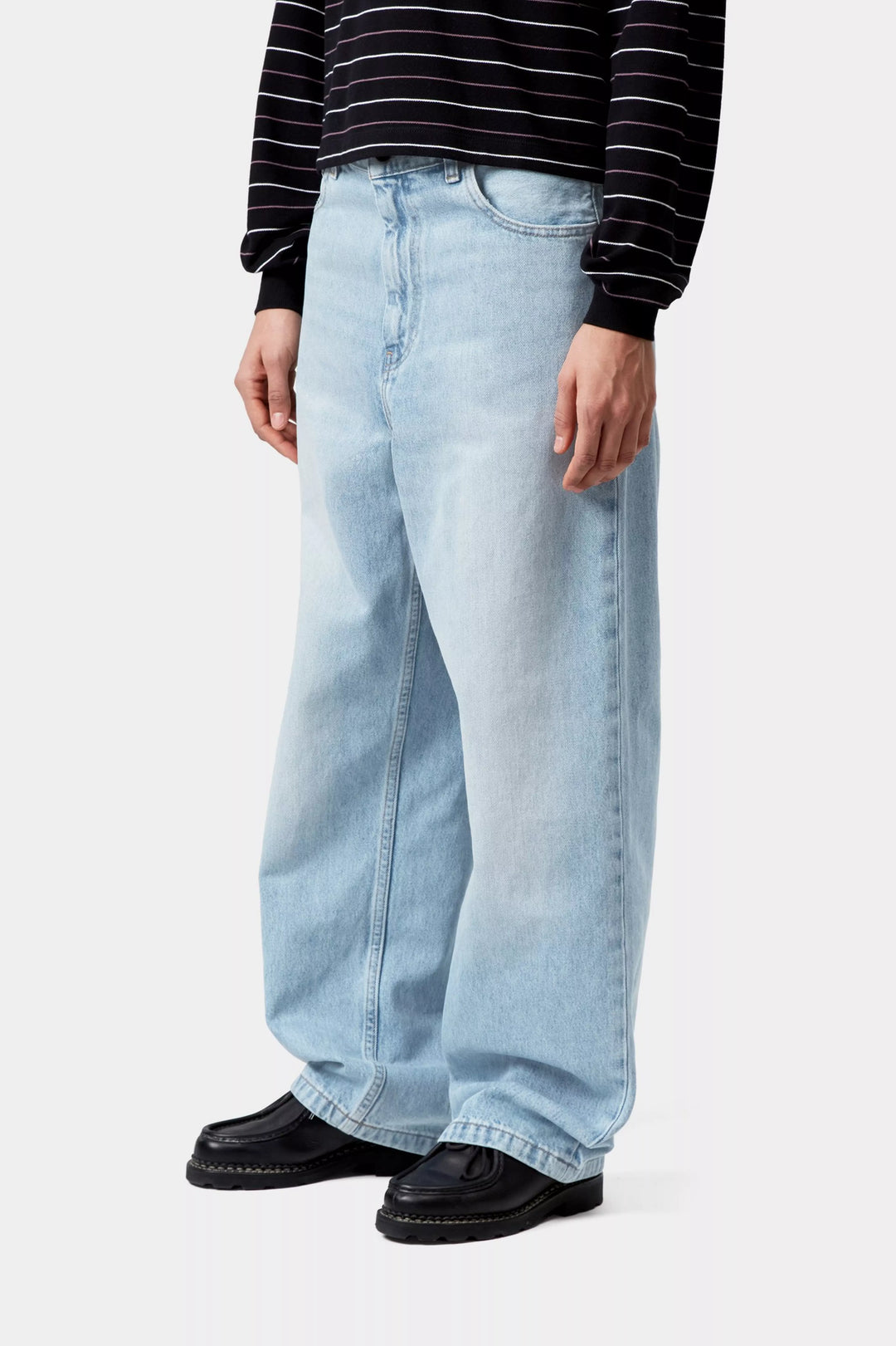 W' Brandon Pant Blue, Heavy Worn Bleached - The Road 1380