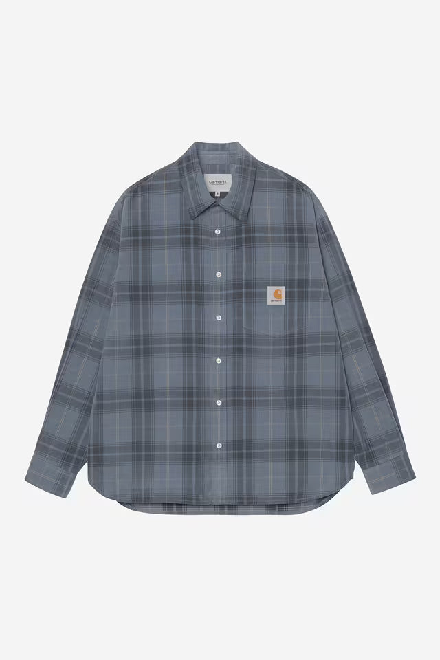 L/S Wilber Shirt Wilber Check, Velvet Blue