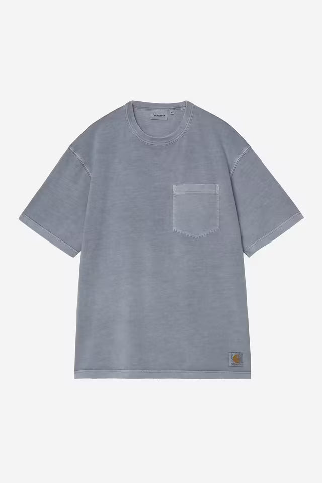 S/S Torion Pocket T-shirt Office Blue, Grind Wash