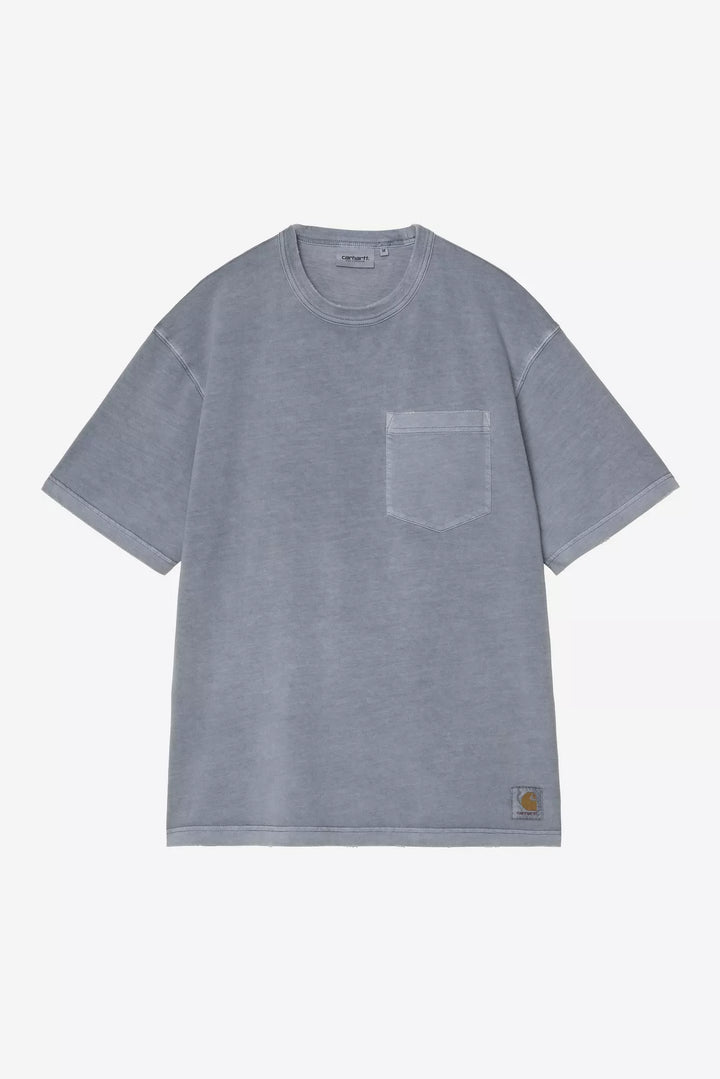 W' S/S Torion T-shirt Office Blue, Grind Wash