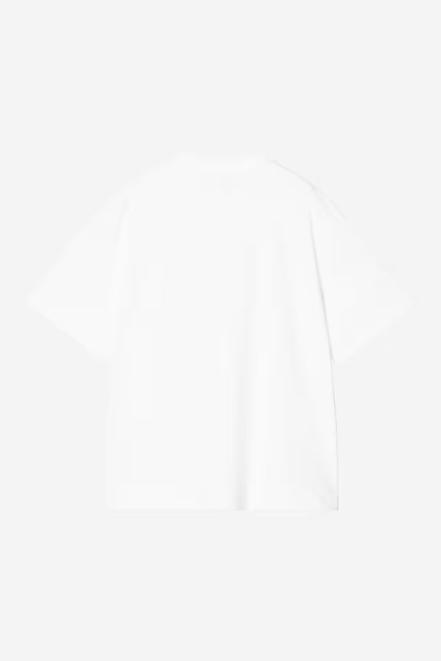 S/S Deconstructed Label T-shirt White