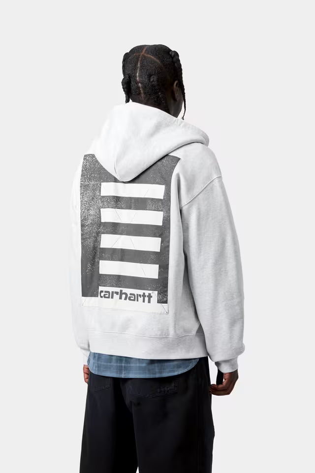 Hooded Archive Lines Jacket Ash Heather