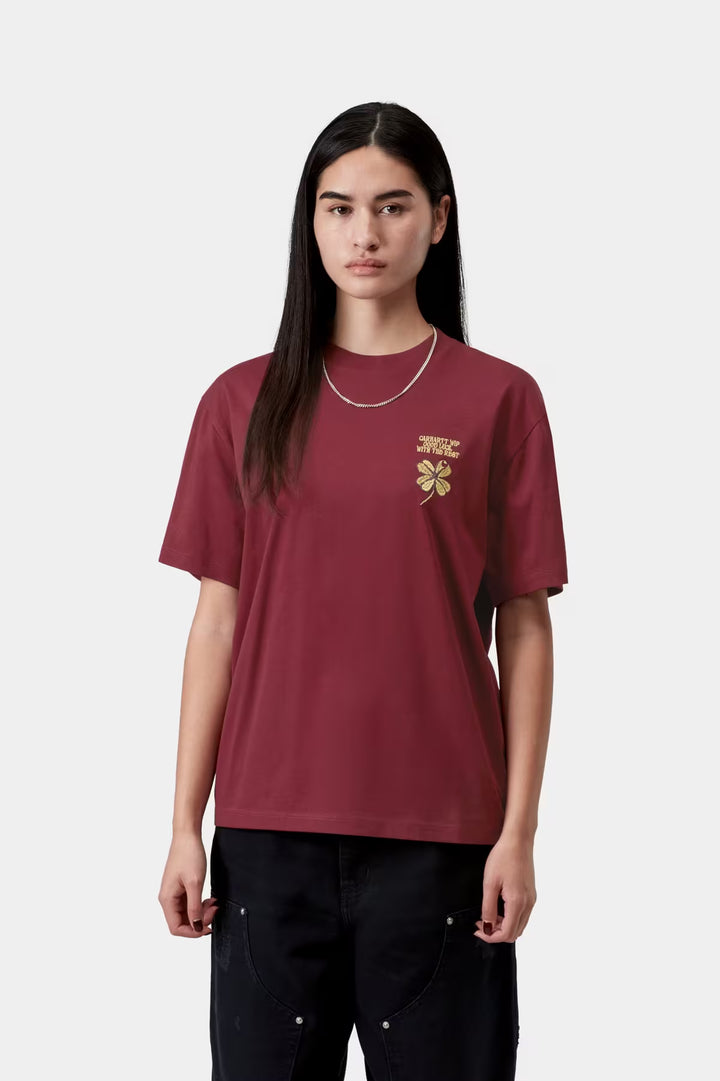 W' S/S Clover T-shirt Marsala