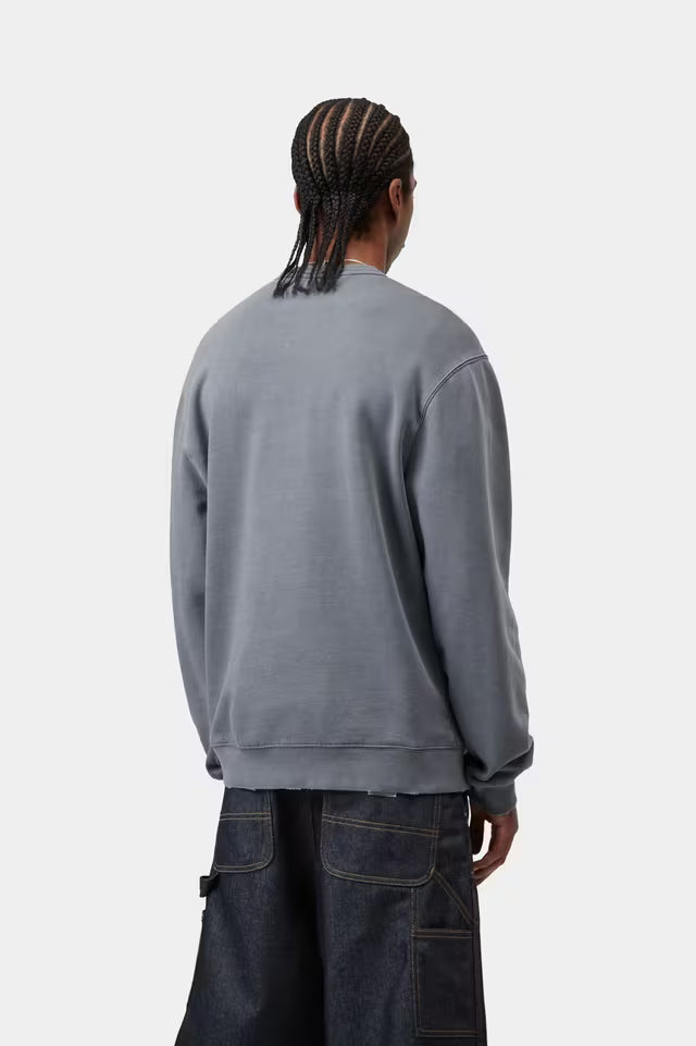 Torion Sweat Office Blue, Grind Wash